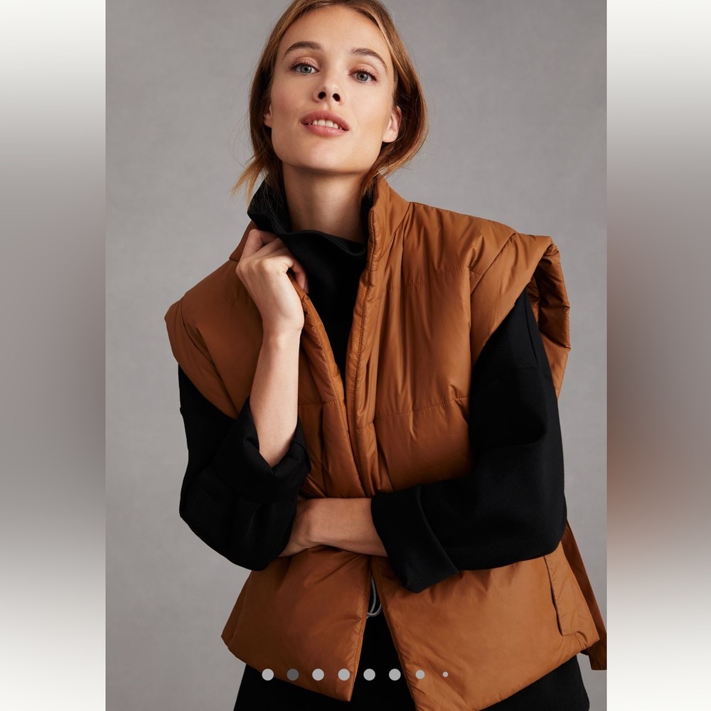 Puffy Tan Vest from Anthropologie O/S